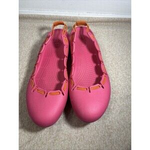 Crocs Springi Ballet Flats Pink size 8 Bungee Flex Comfort